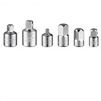 Jeu d'adaptateurs de douilles en acier CR-V électroplaqué, convertisseur de carré de 1/2 po à 3/8 po pour clé à cliquet et outils à douilles