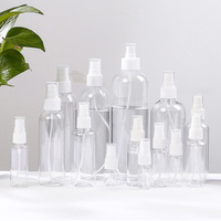 Bouteille Vaporisateur Pompe en Plastique PET Transparent Vide Personnalisée 10ml 20ml 30ml 50ml 60ml 80ml 100ml 120ml 150ml 180ml 200ml