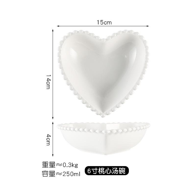 6'' heart-shaped plate66
