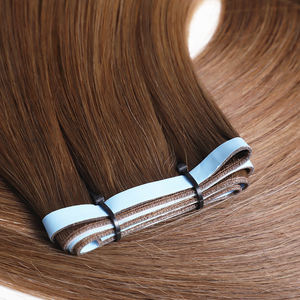 Pita perekat injeksi tak terlihat panjang ekstensi rambut jenius ekstensi rambut keriting kulit PU untuk rambut manusia - Product Image 5