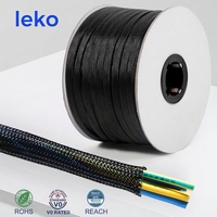 Funda Trenzada Expandible para Cables PET, Malla Protectora Flexible para Cables, Protector Profesional Ignífugo