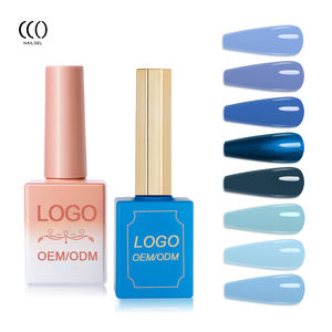 OEM ODM Custom Private Label UV-<span class=keywords><strong>Gel</strong></span> Nagellack 10 Farben <span class=keywords><strong>Azure</strong></span> Blue HEMA/HPMA/TPO Free MOQ 1KG Farbgel - Product Image 2