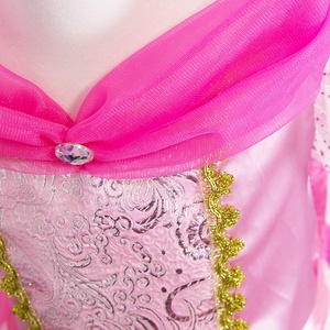 Costume de fête d'anniversaire pour filles MS Pretty Girls, robe de princesse en dentelle et tulle, style Belle au bois dormant - Product Image 4