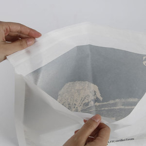 Bolsa de embalaje de papel encerado translúcido ecológica personalizada, bolsa de papel glassine autoadhesiva para joyería, ropa interior, comida - Product Image 4