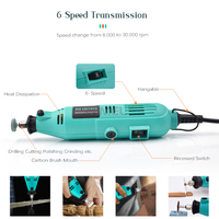 Outil Rotatif Électrique Dentaire Portable, Meuleuse de Matrice sans Balais 32000 tr/min, Ponceuse, Perceuse à Main Type Dremel