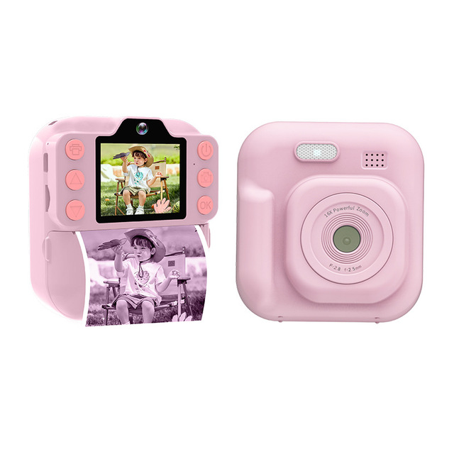 4K Ultra HD Dual Children's Instant Print 1080P Video Thermal Printing Photo for Kids Multicolor Digital Video Recording