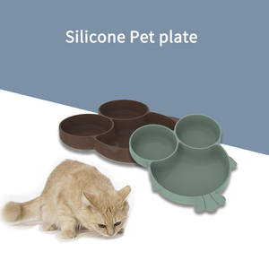 Comedero Lento Portátil y Duradero para Mascotas, de Silicona Ecológica Libre de BPA, Diseño Moderno con Plato Dividido y Succión - Product Image 2