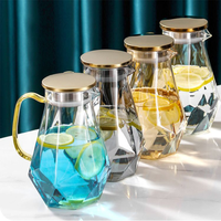 Carafe et ensemble de 6 verres en verre borosilicate de luxe résistant à la chaleur avec couvercle – Fournisseur d'usine en gros