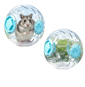 Balle d'exercice interactive pour petits rongeurs, jouet adapté aux hamsters syriens, souris, fournitures d'alimentation pour animaux de compagnie - Product Image 1