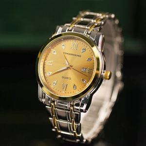 Montre ronde en or CILOA pour homme, personnalisable, marque authentique, montre à quartz étanche de haute qualité avec calendrier 2026. - Product Image 3