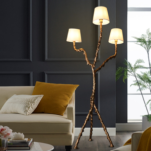 Lampe sur pied en laiton massif de style rétro <span class=keywords><strong>italien</strong></span>, design artistique, sculpture d'<span class=keywords><strong>arbre</strong></span> et d'homme, pour salon et bureau - Product Image 2
