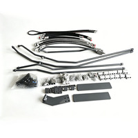 Kit complet de tuyauterie hydraulique pour excavatrice - Ensemble de tuyaux pour marteau brise-roche auxiliaire, compatible avec tous les accessoires et marques