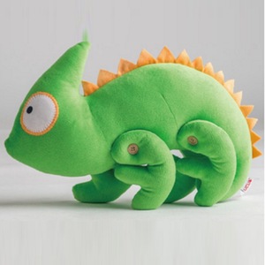 Camaleonte Baby peluche creativa nuova bambola rossa Online Googly occhi verde bambola decorazione - Product Image 3