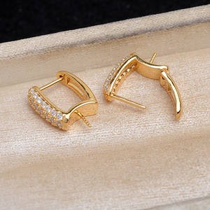 Accessoires de bijoux en argent 925 pour la création de bijoux en perles, support vide pour boucles d'oreilles en forme de queue de phénix, 10-12 mm, semi-finies, en cristal - Product Image 3