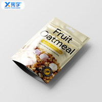 Kantong Makanan Desain Kustom OEM, Plastik Ziplock Anti Bau, Aluminium Foil, Dapat Ditutup Kembali, Model Berdiri untuk Kacang Almond, Mete, Kenari