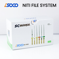 SOCO dentaire 6 pièces/boîte Instruments de canal radiculaire en titane Nickel traité thermiquement limes rotatives supérieures Endodontie Super Force de coupe