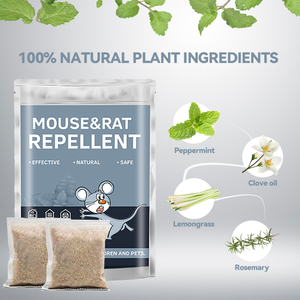 Repelente <span class=keywords><strong>de</strong></span> Ratones y <span class=keywords><strong>Ratas</strong></span>, 10 Sobres <span class=keywords><strong>de</strong></span> Lámina Metálica, Aceite Vegetal <span class=keywords><strong>de</strong></span> Menta y Cedro, para el Hogar, Cabaña, Barco, RV, Cobertizo, Control <span class=keywords><strong>de</strong></span> Plagas - Product Image 1