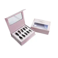 Boîte cadeau en carton écologique avec fermeture magnétique pour l'emballage de produits cosmétiques pour les ongles et les soins de la peau