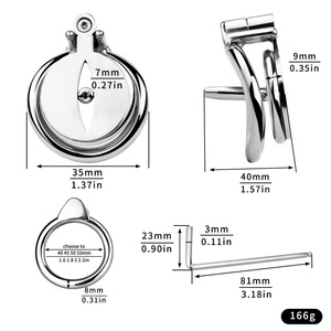 FRRK 72 Jaula de Castidad con Anillo para Pene y Tornillo Negativo Invertido Uretral, Juguete Sexual para Hombres Sissies, Proveedor de Catéteres Uretrales - Product Image 4