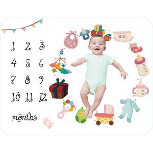 Xinlida Luxury Calloo Circle coperta mensile per pietre miliari per bambini di alta qualità per sfondo fotografico - Product Image 5