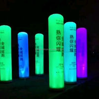 Tube gonflable personnalisé de lumières de LED cylindre de souffleur d'air de pilier imprimé par numérique pour la décoration d'événement