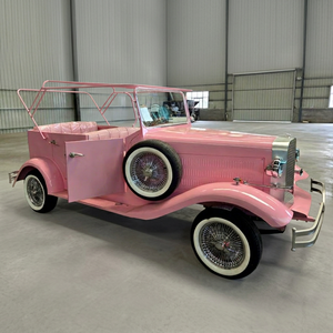 Voiture électrique mini vintage tout métal populaire pour touristes, couleur et taille personnalisables, idéale pour les événements de luxe en station balnéaire et les mariages - Product Image 1