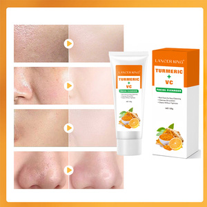 Crema Detergente Viso alla Curcuma Anti-Rughe, Pulizia Profonda, Controllo dell'Acne, Formato da Viaggio per Donne - Product Image 5