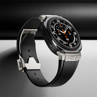 Bracelet de montre de remplacement en silicone de luxe en acier inoxydable 316L pour Samsung Galaxy Watch Ultra 47 mm avec fermoir pliable