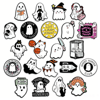 Pin Enamel Labu Halloween, Bros Bunga Jamur, Lencana Kerah, Pin Lucu, Grosir, Perhiasan Ransel, Hadiah untuk Teman
