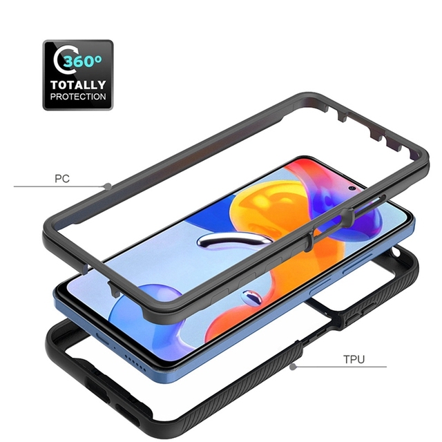 Dual Layer Wear-resistant Protective Mobile Phone Cases,For Xiaomi Redmi Note 11 Pro 5G Hard Back Cover case