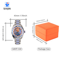 Montres GMT pour hommes de luxe haut de gamme entièrement automatiques Damas G5 Titanium Case Man Watch