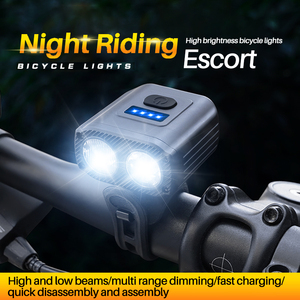 Bán Buôn Đi Xe Đạp Thiết Bị USB Có Thể Sạc Lại Xe Đạp Ánh Sáng LED Xe Đạp Phía Trước Đèn Ip65 Chống Thấm Nước Đi Xe Đêm Xe Đạp Phía Trước Ánh Sáng - Product Image 1