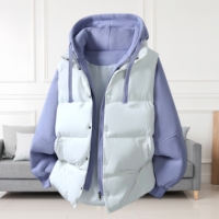 Veste en duvet pour homme personnalisée, chaude et coupe-vent, veste décontractée imperméable à capuche pour l'hiver, veste ample de grande taille