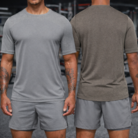 T-shirt de compression personnalisé avec logo OEM pour hommes, t-shirts de sport respirants, à séchage rapide, t-shirts de sport, t-shirts de gym