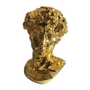 Buste de <span class=keywords><strong>David</strong></span> grec en résine, décoration de luxe pour la maison, buste de michel-ange - Product Image 3
