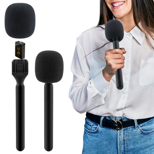 4mic 3 Trong 1 100 Mét Micro Không Dây Tiếng Ồn Hủy Bỏ Pin Trường Hợp Lavalier Ve Áo Mini <span class=keywords><strong>Microphone</strong></span> Cho Quay Video - Product Image 3