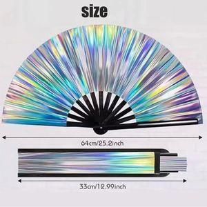 New Elegant Bamboo Handheld Fan Handmade with Customizable Personal Logo - Product Image 3