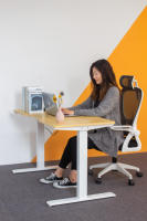 Bureau de direction moderne en acier inoxydable - Meuble de bureau mural convertible extensible - Garantie 5 ans - Utilisation à domicile/au bureau