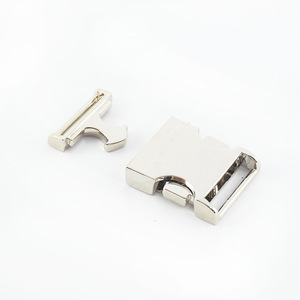 Hebilla de liberación lateral de aleación de zinc, 20 mm de diámetro interior, plateada, para bolsos, duradera - Product Image 2