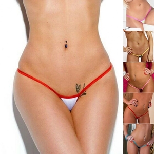 Perizoma Sottile e Sexy a Blocchi di Colore per Uso Quotidiano, <span class=keywords><strong>Intimo</strong></span> <span class=keywords><strong>Femminile</strong></span> - Product Image 2