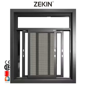 Zekin cửa sổ trượt điều khiển năng lượng mặt trời phản chiếu kính cửa sổ nhôm cho các tòa nhà văn phòng CE chứng nhận - Product Image 1