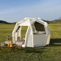 Tente gonflable de luxe de qualité supérieure Fenêtres transparentes Tente hermétique durable Tente à cabine pneumatique commerciale pour le camping