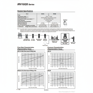 Pièces pneumatiques de régulateur de vide de IRV10A-LC06LGN pneumatique de SMC - Product Image 1