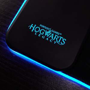 Power Idolz Hogwarts Legacy Heated RGB Customizable LED Anti-Slip Waterproof Rectangular Rubber <b>Gaming</b> <b>Mat</b> 15W Wireless Charger - Product Image 4