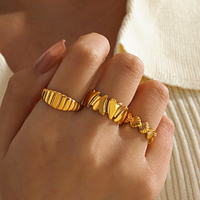 Acier inoxydable empilable coeur/coquille anneaux pour femmes à la mode dames bagues accessoires sur la main 2025 femme mode bijoux