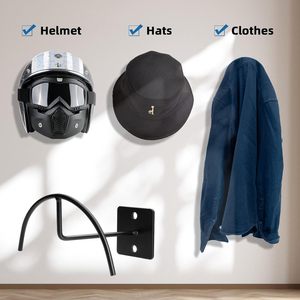 Evrensel duvara monte Metal şapka rafı ağır destek kask vitrin rafı şapka ev dekor koridor vitrin rafı - Product Image 6