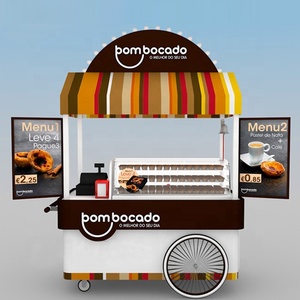 Carretto Mobile per Alimenti in Vendita, Banco Espositivo per <span class=keywords><strong>Snack</strong></span> / Carretto Mobile per Fast Food e Cupcake - Product Image 2