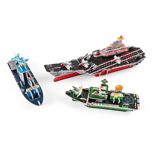 Trẻ Em Mầm Non Đồ Chơi Ghép Hình 3D Handmade Lắp Ráp Tàu Hải Quân Câu Đố Thiết Lập Giáo Dục Thông Minh Bọt Câu Đố - Product Image 5