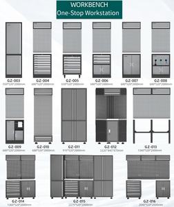 Modulaire stalen werkplaats garage opslag zware werkbank combinatie werkstation OEM gereedschapskast 300kg draagvermogen afsluitbaar - Product Image 4