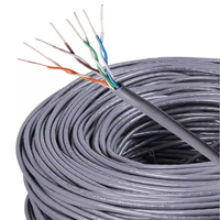 Kabel Jaringan LAN Ethernet Cat5e FTP Harga Terbaik 305m Bersertifikasi ISO/CE/RoHS dengan Selubung PE/PVC